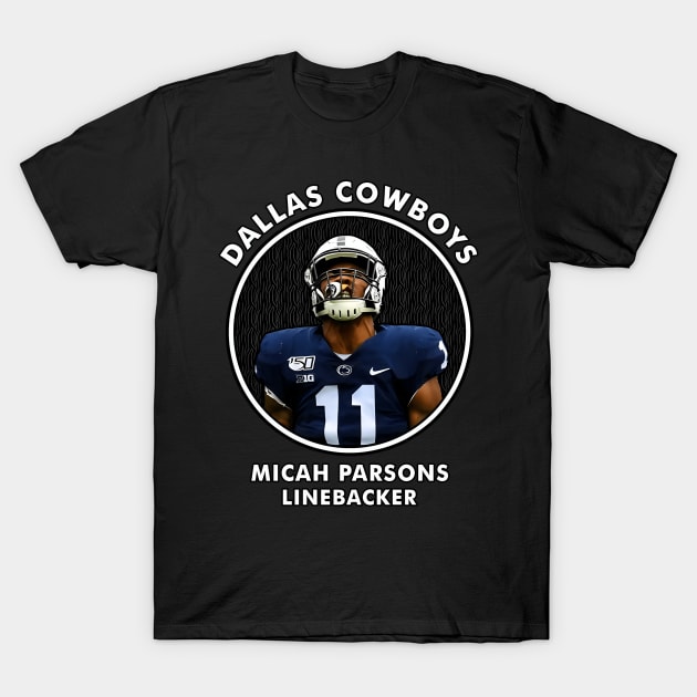 Micah Parsons - Lb - Dallas Cows T-Shirt by caravalo